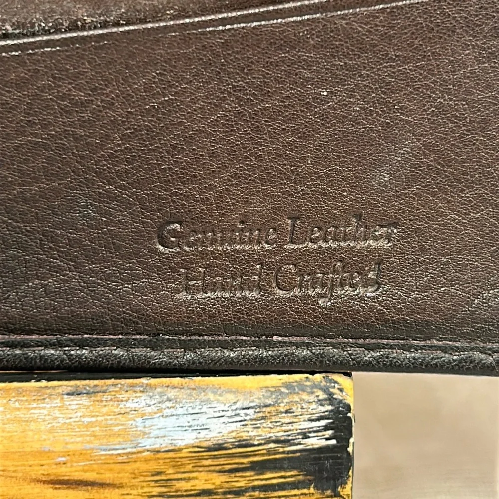 Hand crafted soft glove leather bifold wallet